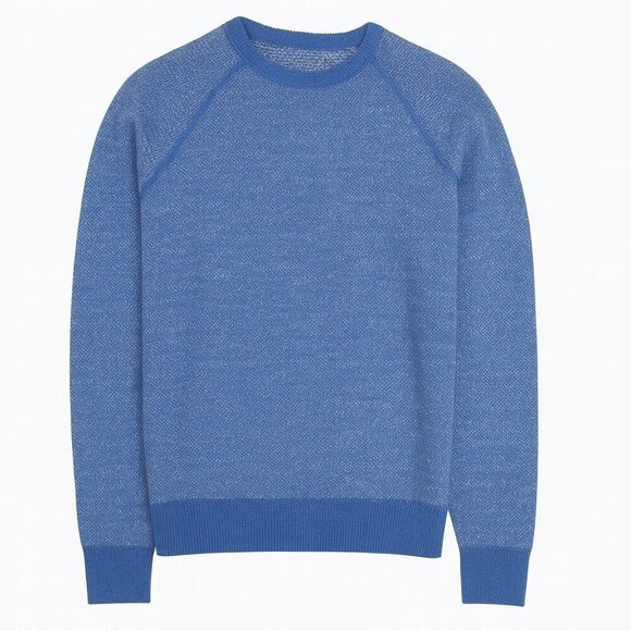 Vince Other - Vince Men’s Preppy Casual Birdseye Wool Cashmere Raglan Crew Sweater Blue Medium
